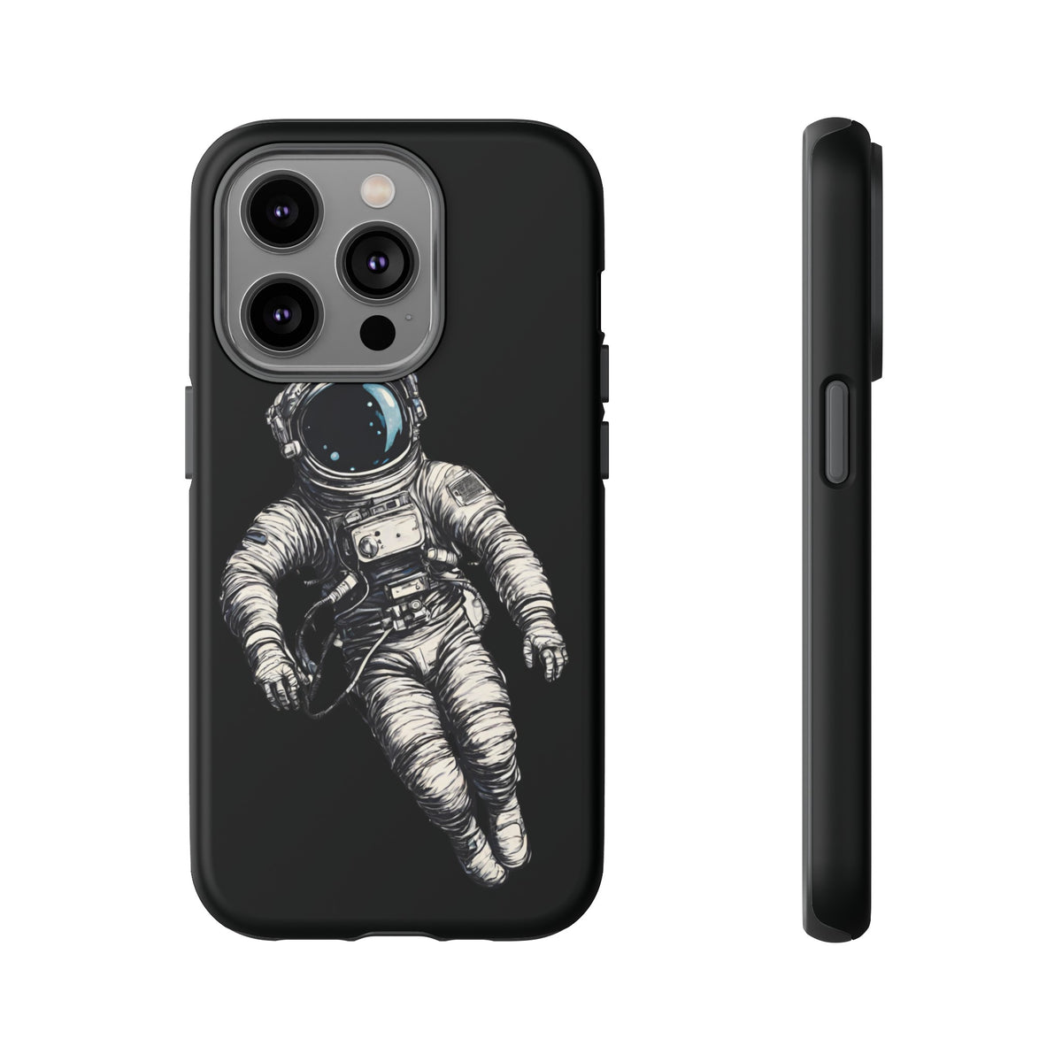 Floating Astronaut SpaceArt Sci-Fi Tough iPhone Mobile Cases