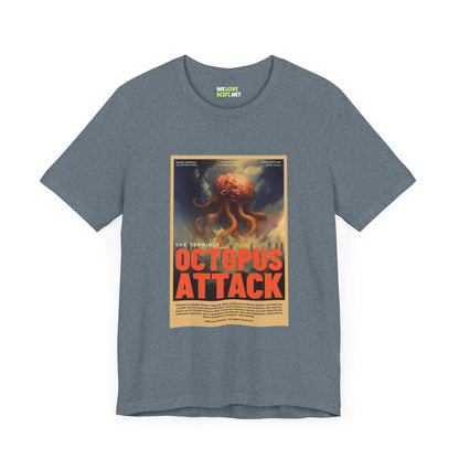 Octopus Attack Sci-Fi T-Shirt - Unique Sci-Fi Tee for Fans