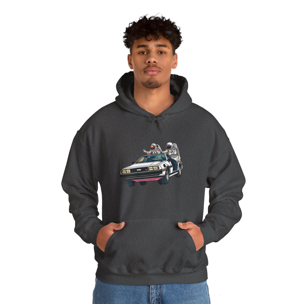 Delorean Party Astronaut Sci-Fi Hoodie-welovescifi.net