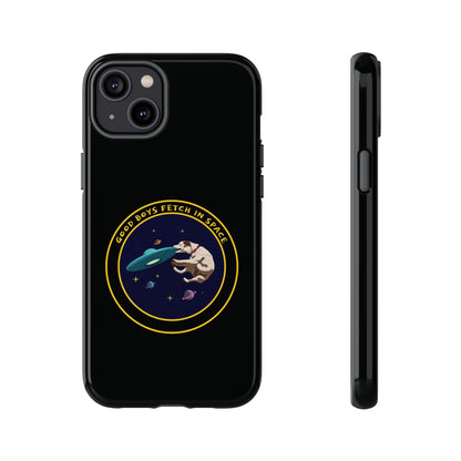 Good Boys Fetch in Space: Funny Dog Sci-Fi iPhone Cases