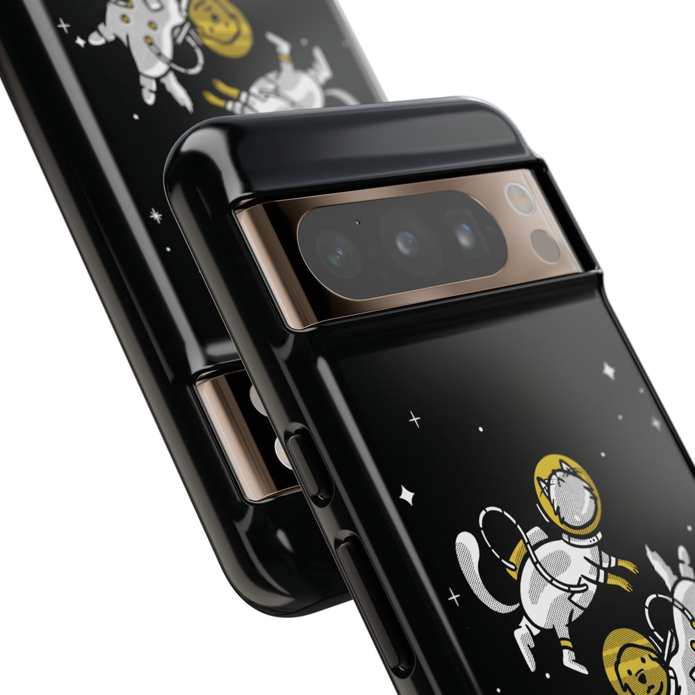 Astronaut Google Pixel Case | Funny Dog and Cat Sci-Fi 