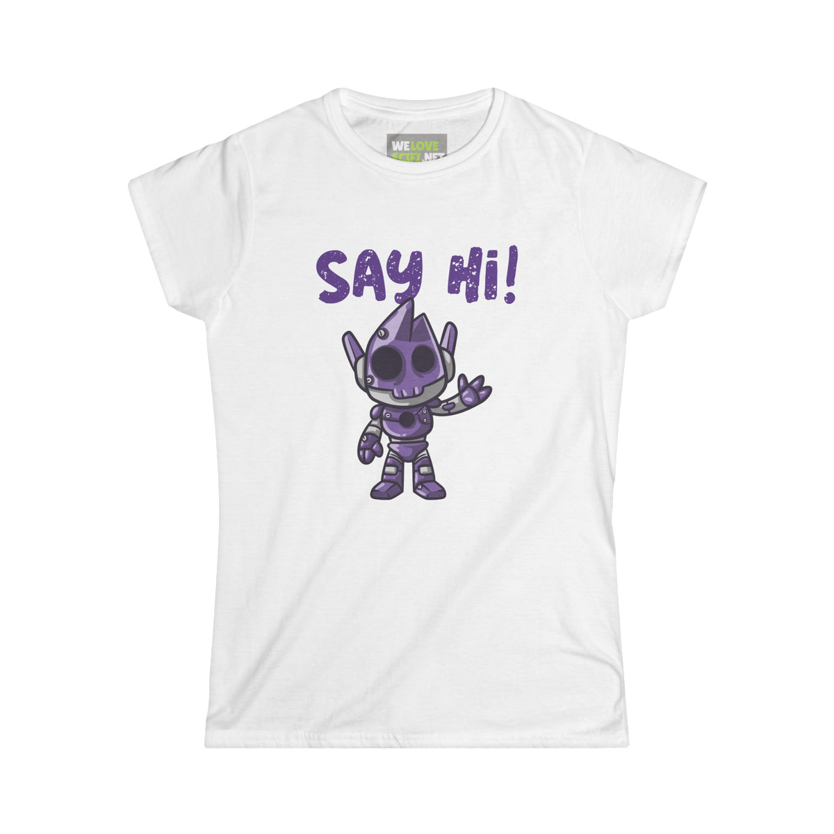 Funny Alien Woman's Tee - Say Hi with Humor | We Love Sci-Fi