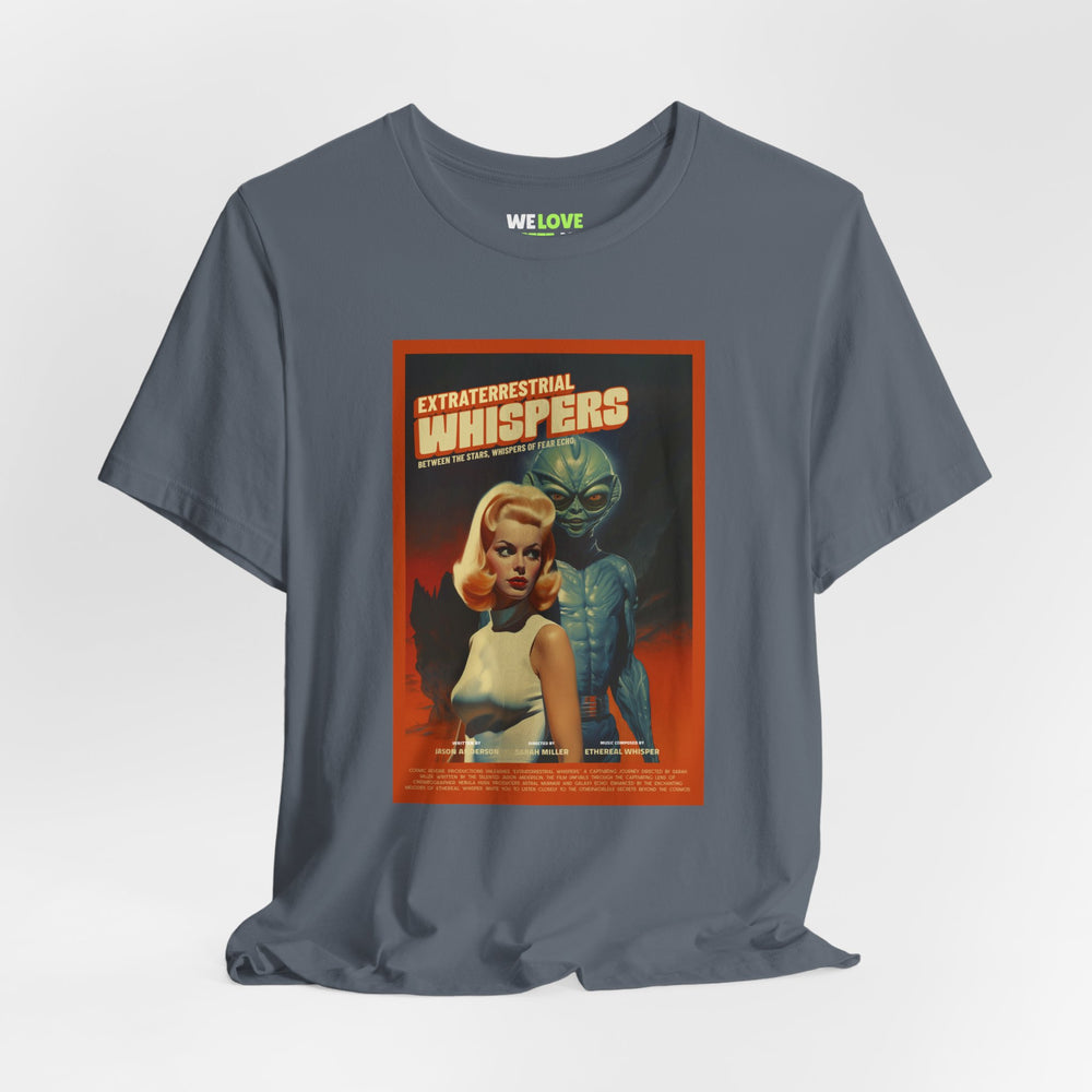 Extraterrestrial Whispers Retro Sci-Fi T-Shirt-welovescifi