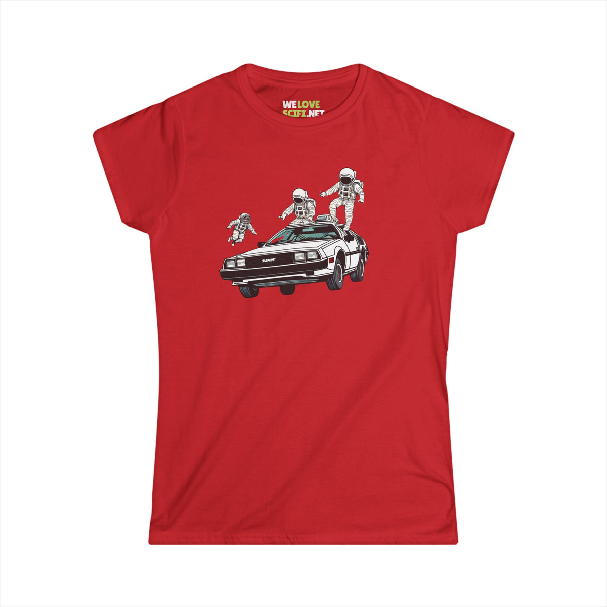 Party in a Delorean Astronaut Woman's Tee WeLoveSciFi.net