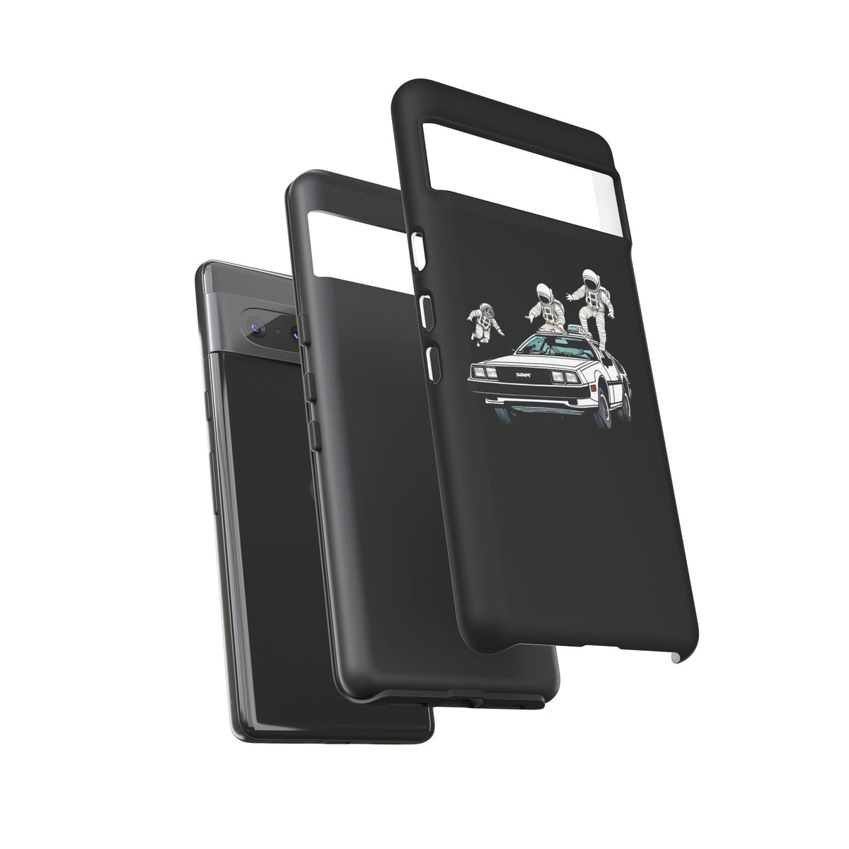 Party in a Delorean Astronaut Google Pixel Mobile Cases 