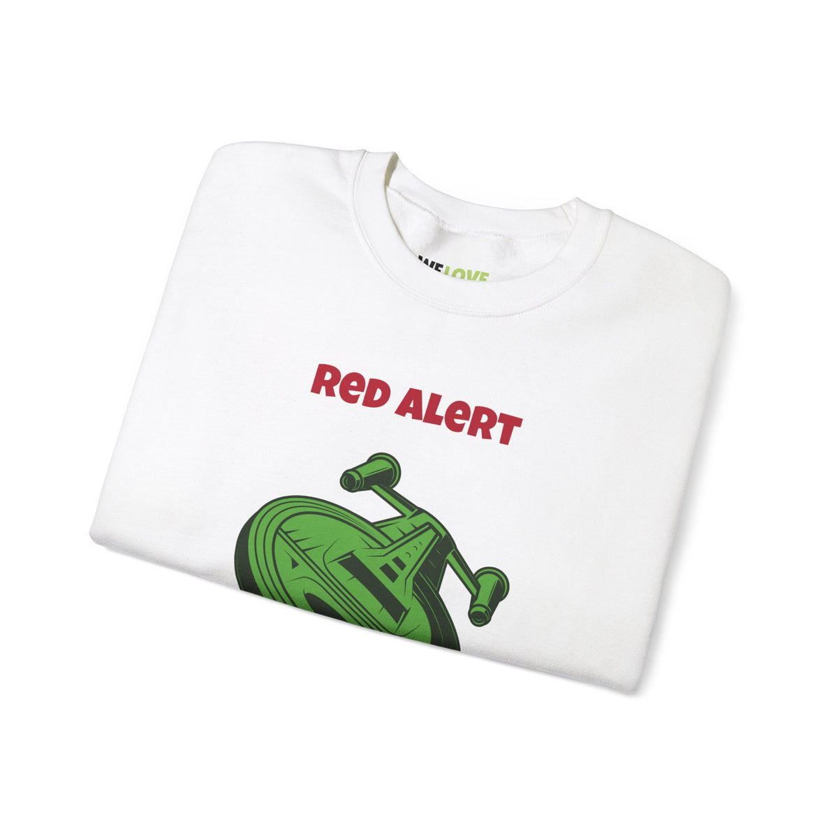 Red Alert Funny SciFi Christmas Crewneck Sweatshirt-welovescifi.net