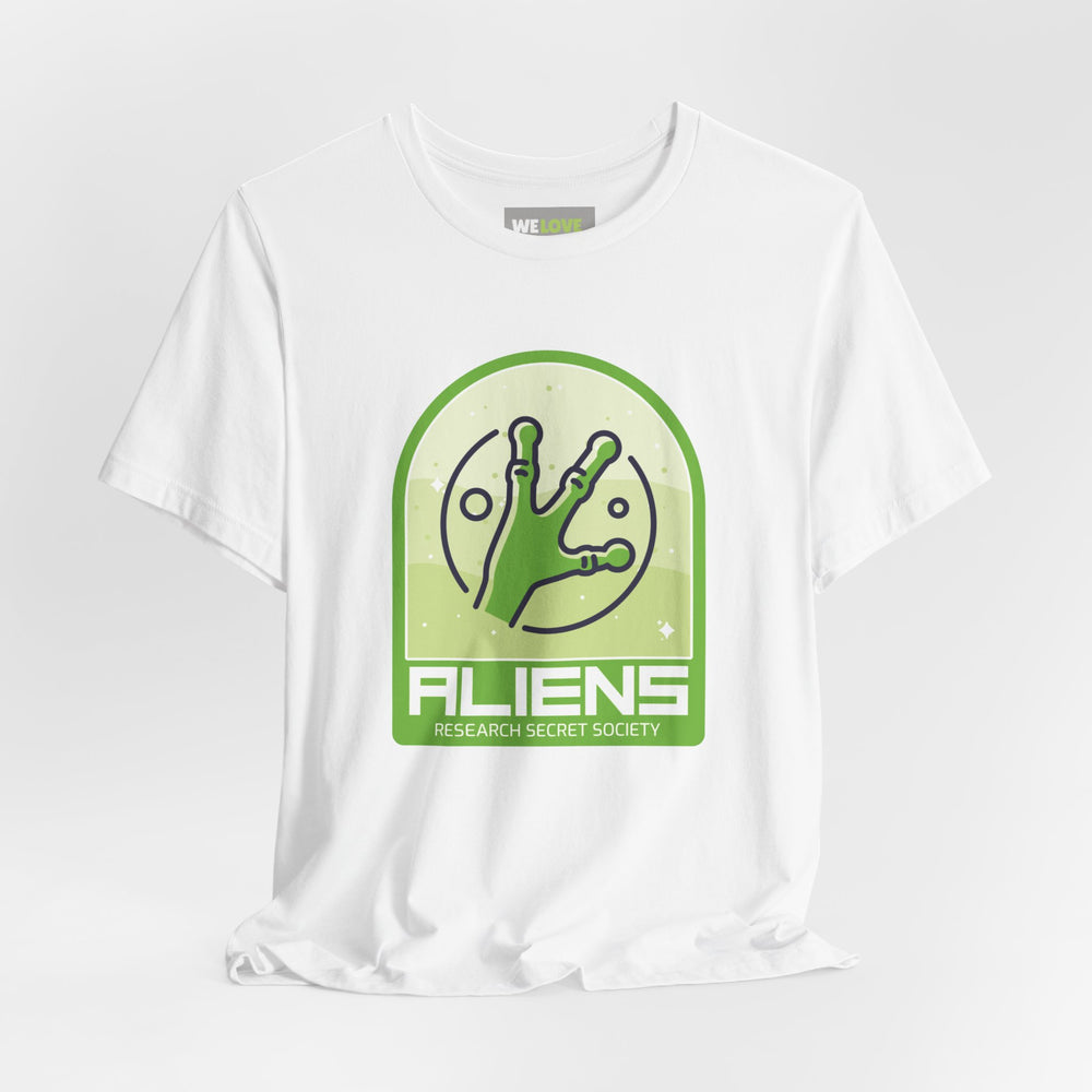 Aliens Research Secret Society UFO SciFi T-Shirt-welovescifi