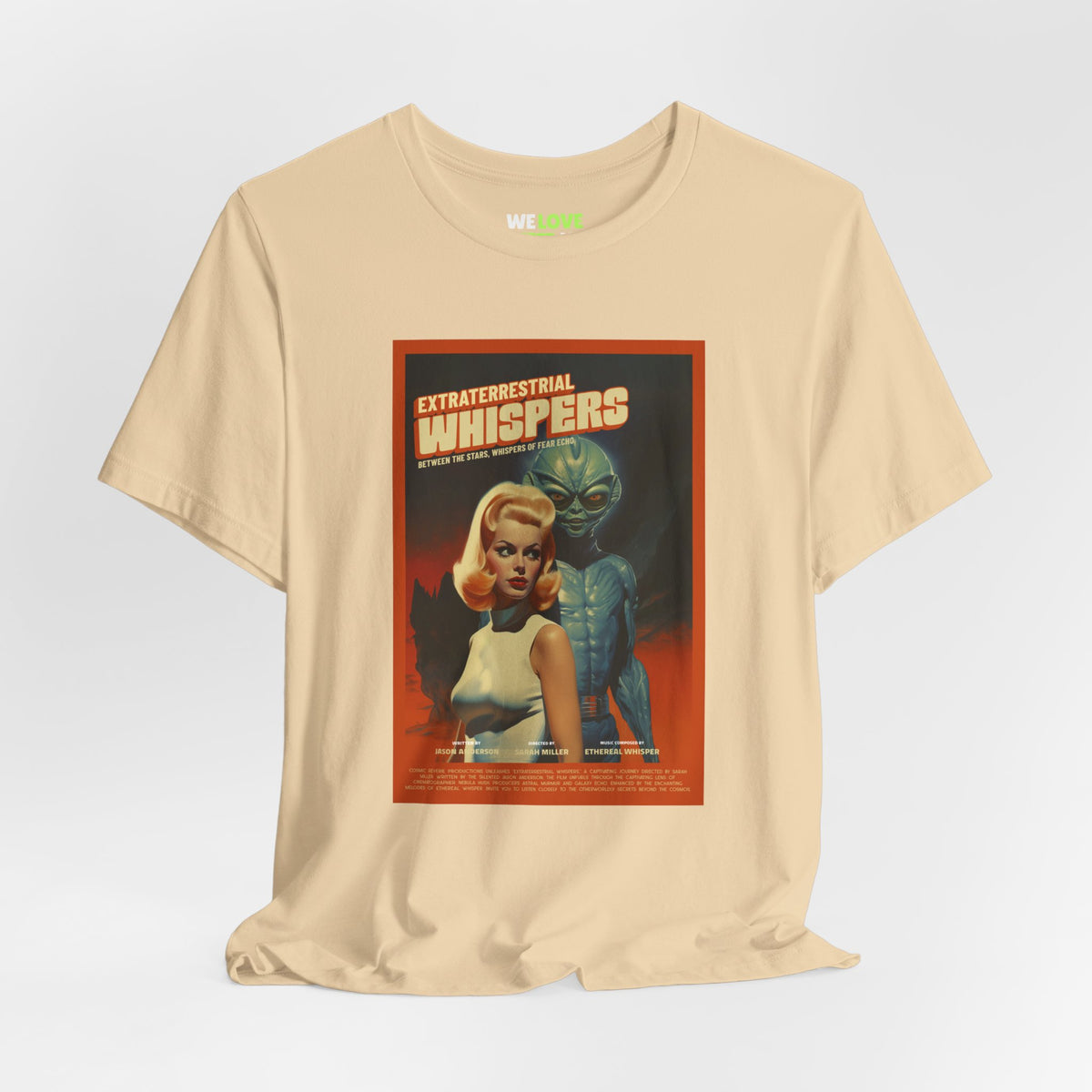 Extraterrestrial Whispers Retro Sci-Fi T-Shirt-welovescifi