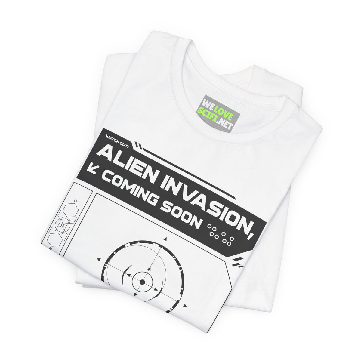 Alien Invasion Coming Soon Sci-Fi T-Shirt-welovescifi.net