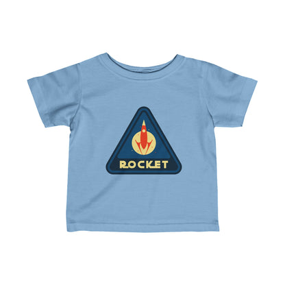 Rocket Sign Infant Tee - Sci-Fi Fine Jersey for Babies