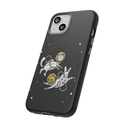 Funny Astronaut Mobile Case for iPhone - Dog & Cat Sci-Fi 