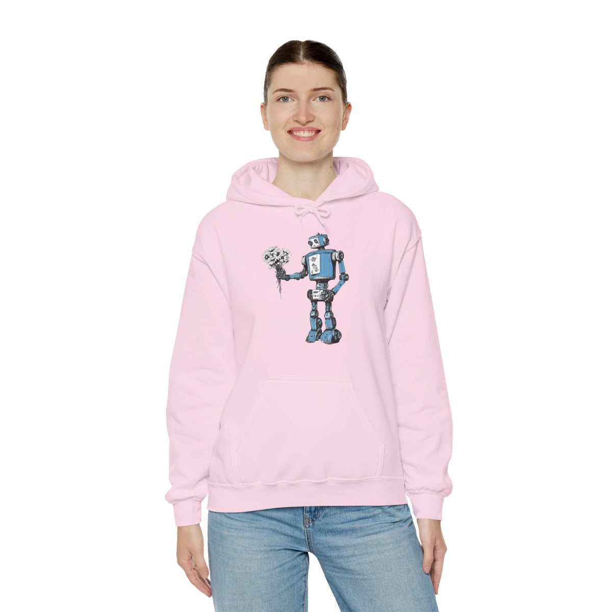 You Never Bring Me Flowers Robot Spaceart Sci-Fi Hoodie-welovescifi.net