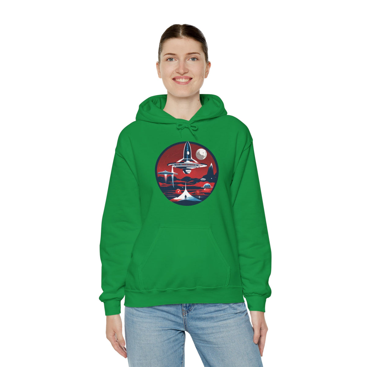 hoodie-Let's Escape Spaceart Sci-Fi Hoodie-welovescifi.net