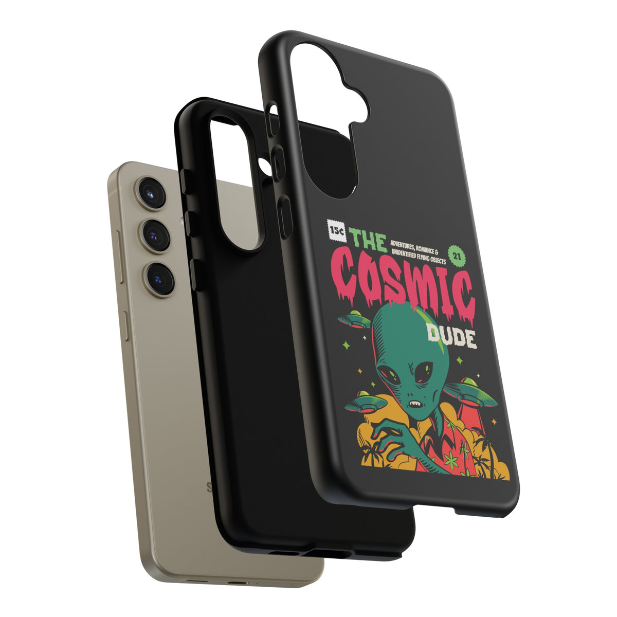 Retro Comic UFO Samsung Galaxy Cases