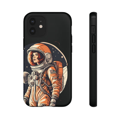 Spacegirl Astronaut Tough iPhone Mobile Cases WeLoveSciFi