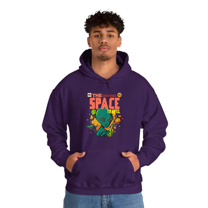 Retro Sci-Fi Hoodie | Space Travel Retro Comic Alien Hoodie