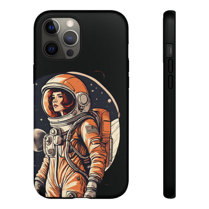 Spacegirl Astronaut Tough iPhone Mobile Cases WeLoveSciFi