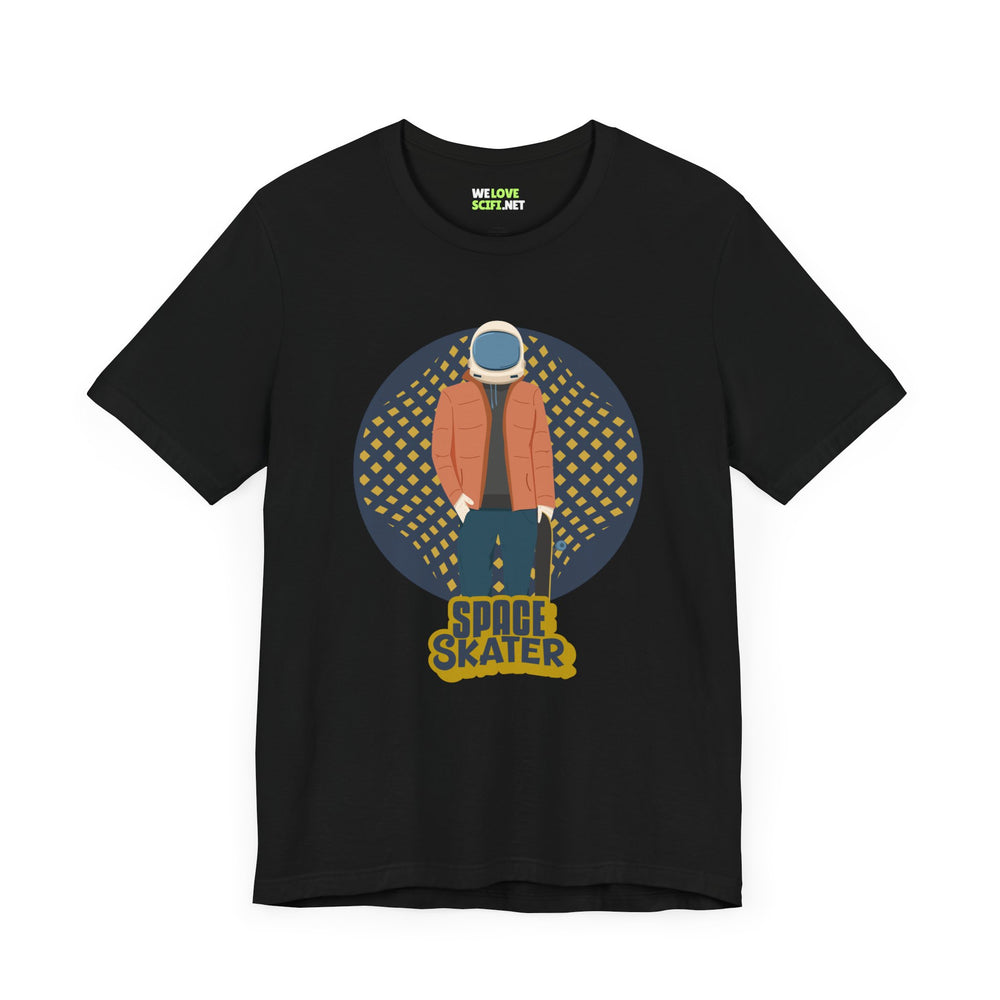 astronaut t-shirt-Space Skater Astronaut Sci-Fi T-Shirt