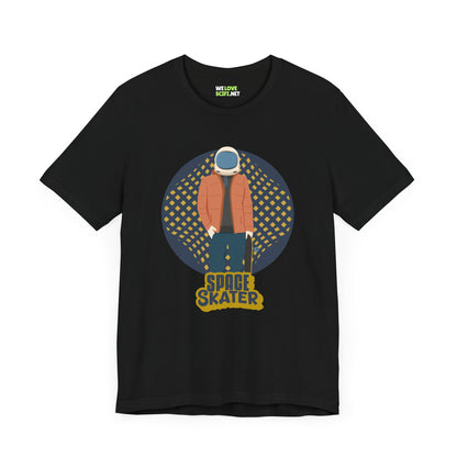 astronaut t-shirt-Space Skater Astronaut Sci-Fi T-Shirt