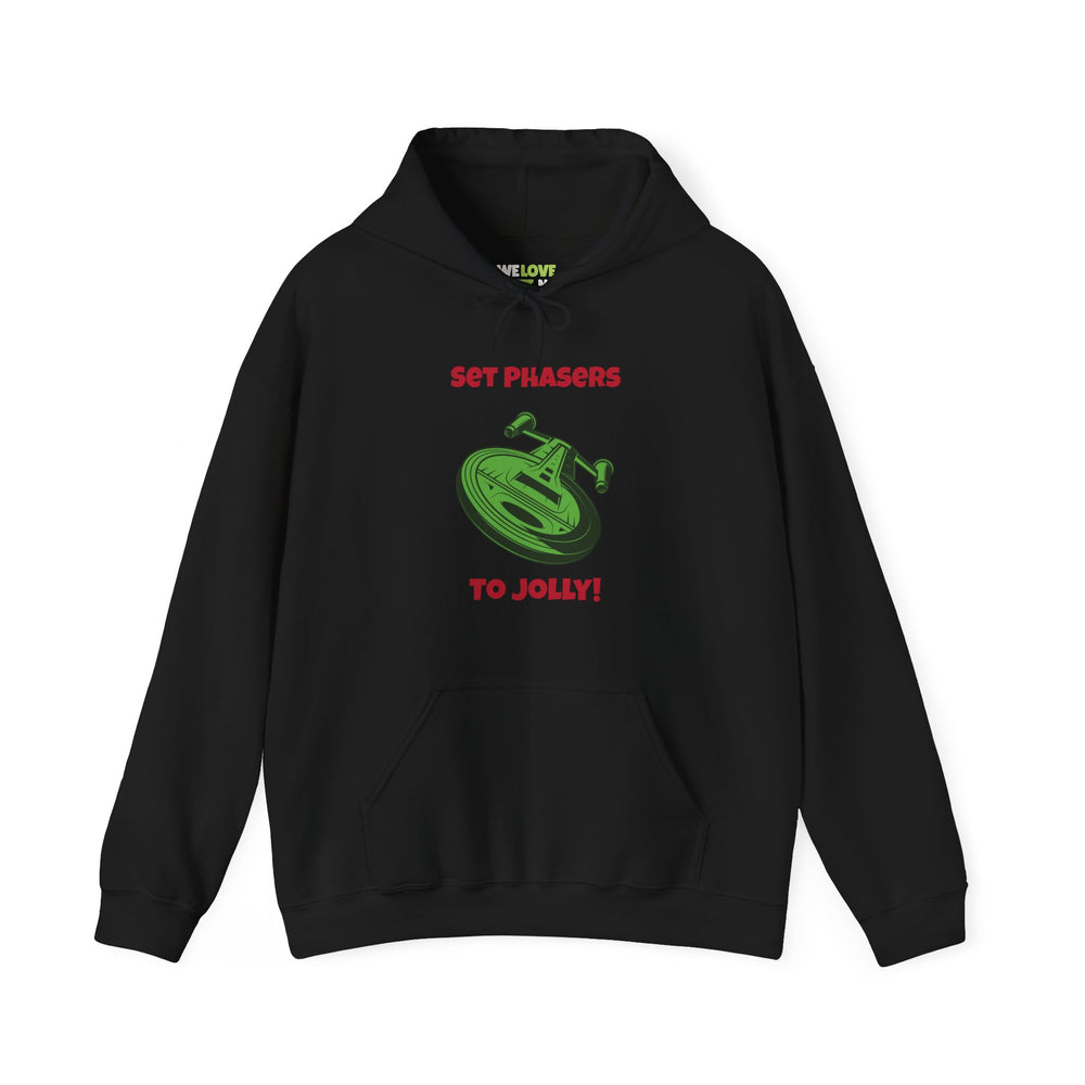 Jolly Phasers Funny Christmas Unisex Hoodie-welovescifi.net