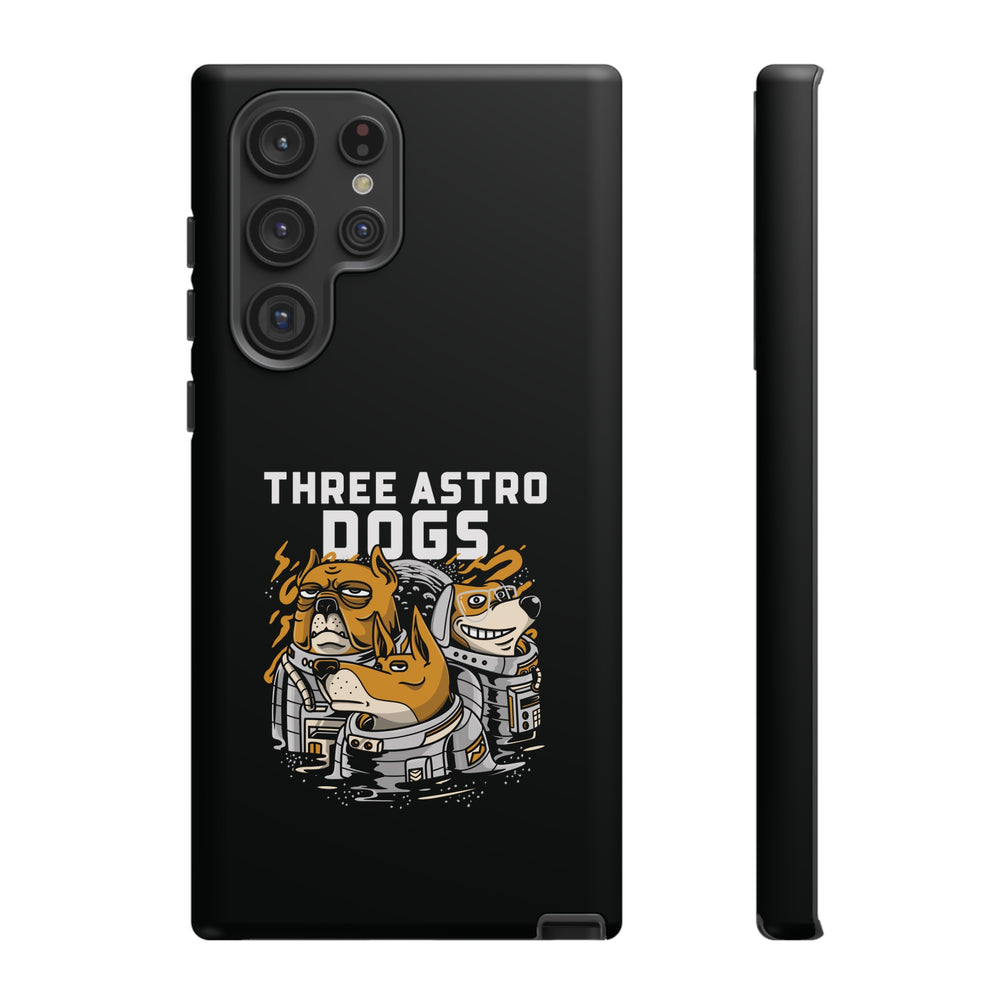 Three Astro Dogs Funny Sci-Fi Tough Samsung Galaxy Mobile Cases-welovescifi.net