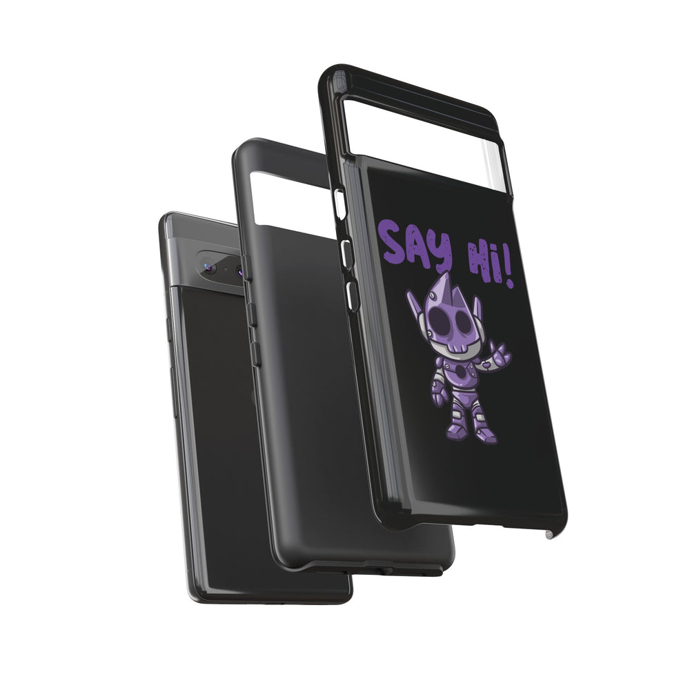 Funny UFO Sci-Fi Google Pixel Cases Say Hi Tough Mobile Case