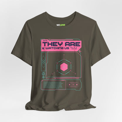 They Are Watching Us UFO Sci-Fi T-Shirt-welovescifi.net