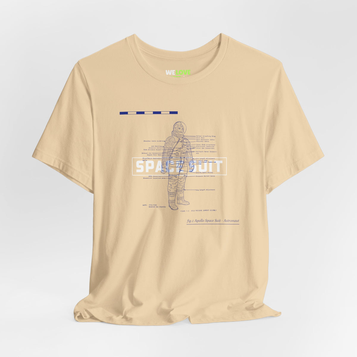 Space Suit Patent Document T-Shirt Sci-Fi Astronaut Apparel