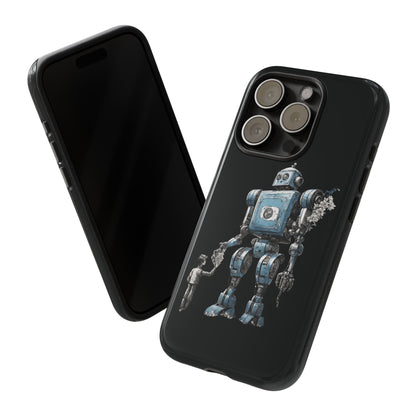 Flowers Robot SpaceArt Sci-Fi Tough iPhone Mobile Cases