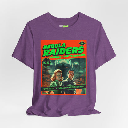 Nebula Raiders Retro Sci-Fi T-Shirt | Retro Sci-Fi T-Shirt