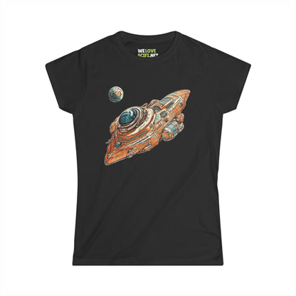 Spaceship 76 Sci-Fi Woman Tee - Trendy Sci-Fi Apparel