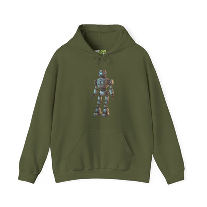 sci-fi hoodie-Hey Human Robot Spaceart Sci-Fi Hoodie