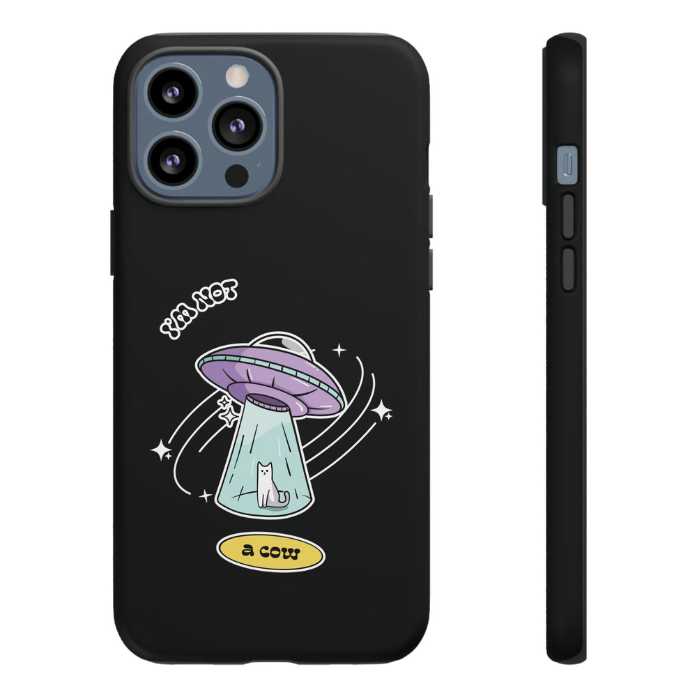 Funny Sci-Fi iPhone Cases | Not a Roswell Cow UFO Design