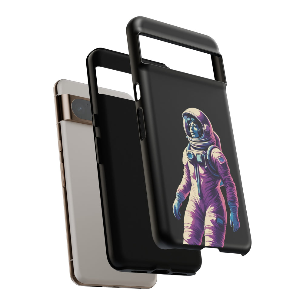 Floating Astronaut Girl Tough Google Pixel Mobile Cases