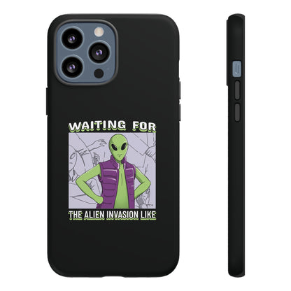 Waiting For The Alien Invasion Like Sci-Fi Tough iPhone Mobile Cases-welovescifi.net