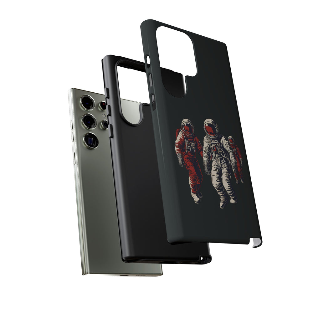 Astronauts In Red SpaceArt Tough Samsung Galaxy Mobile Cases