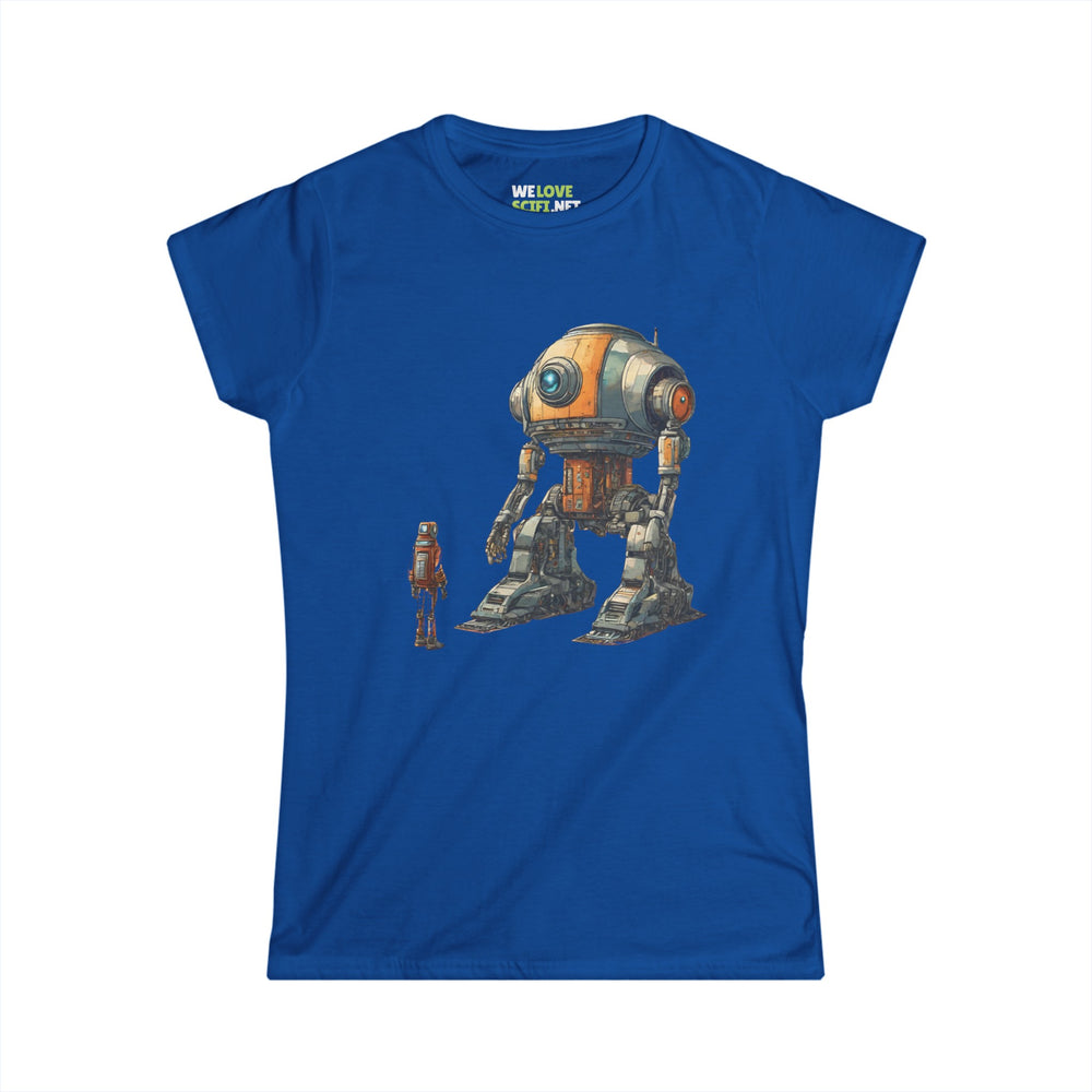 Art tee-Look At Me SpaceArt Robot Woman Tee-welovescifi.net