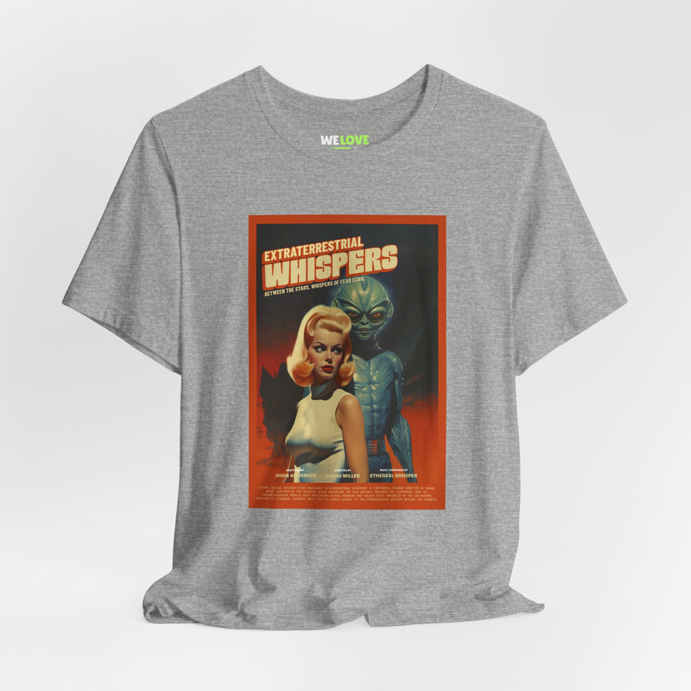 Extraterrestrial Whispers Retro Sci-Fi T-Shirt-welovescifi