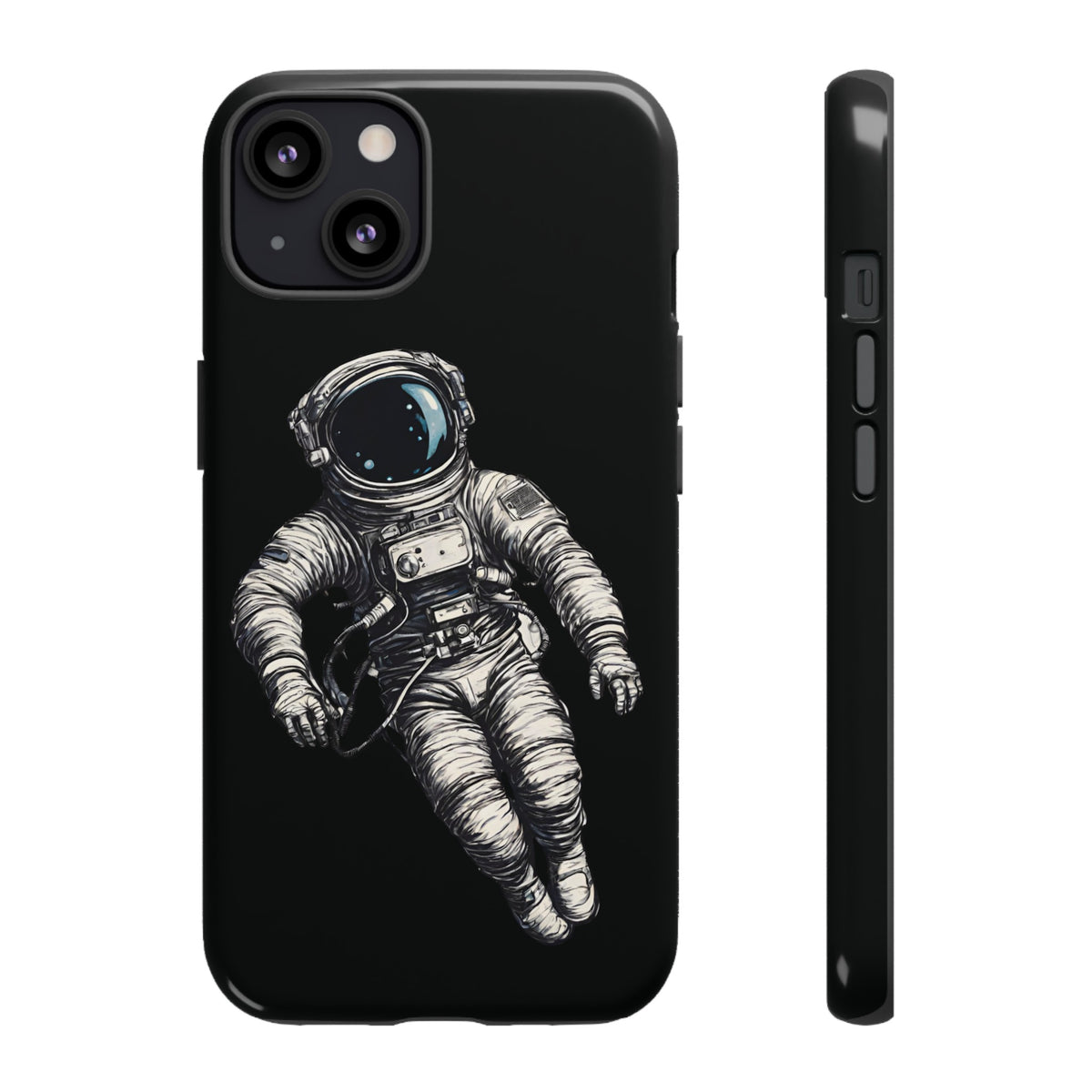 Floating Astronaut SpaceArt Sci-Fi Tough iPhone Mobile Cases