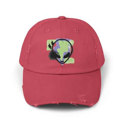 Alien Cap - Outta This World Sci-Fi Unisex Distressed Hat