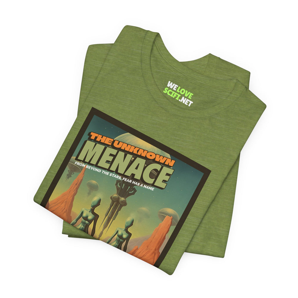 The Unknown Menace Retro Sci-Fi T-Shirt-welovescifi.net