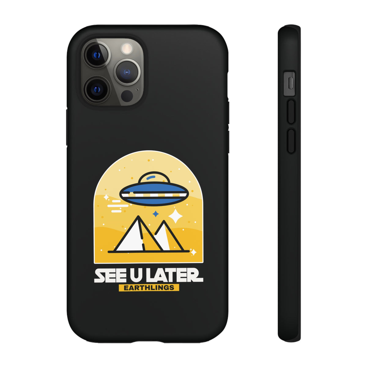 Funny UFO iPhone Cases - See You Later Earthlings