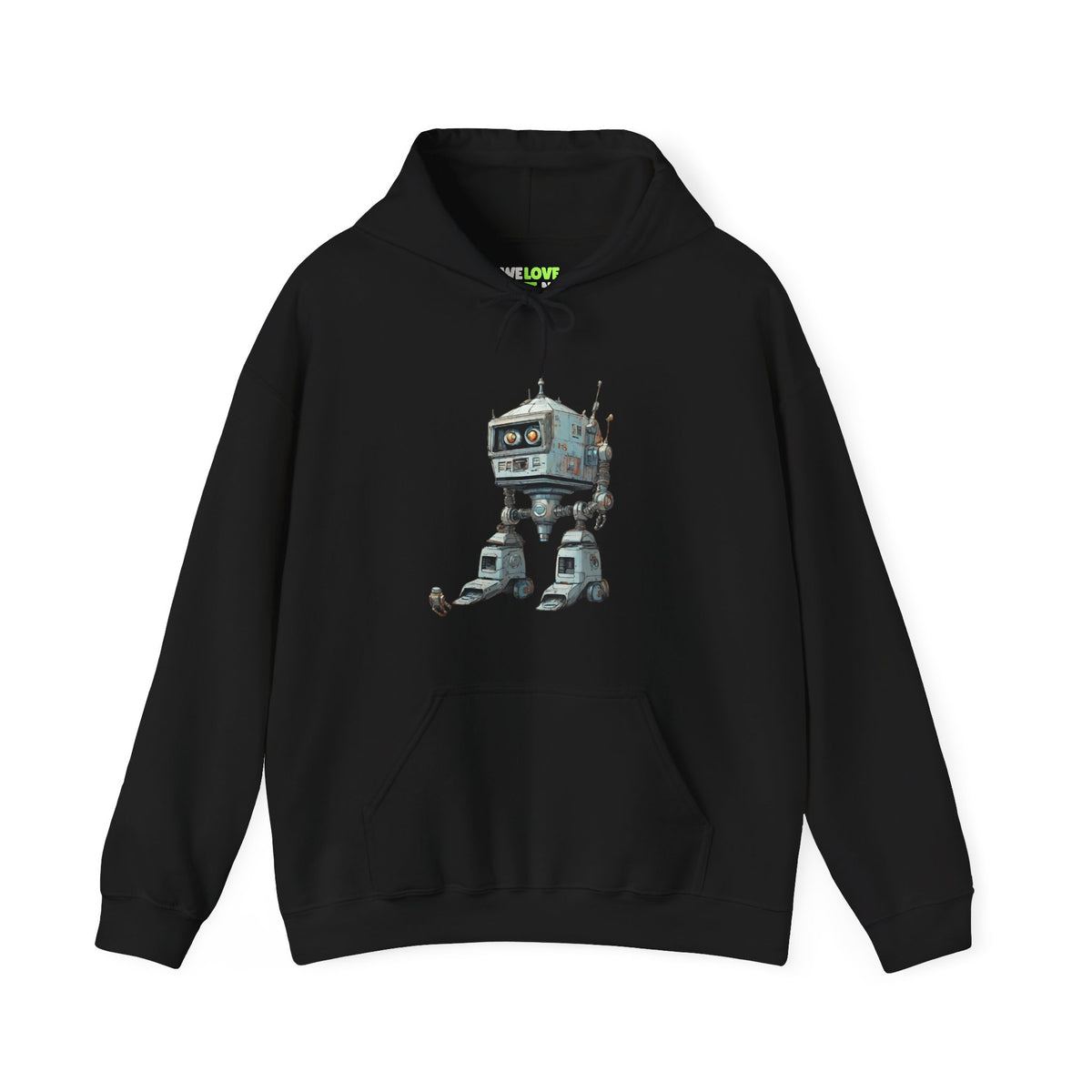 Get Out Of My Way Little Robot Spaceart Sci-Fi Hoodie