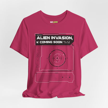 Alien Invasion Coming Soon Sci-Fi T-Shirt-welovescifi.net