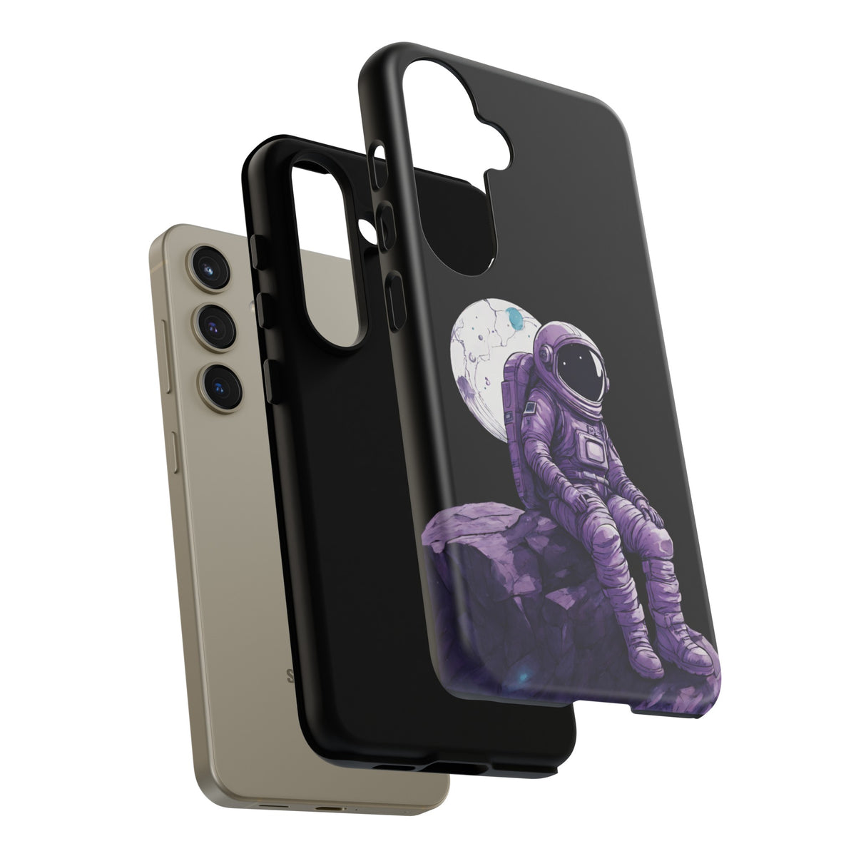 Art Samsung Galaxy Mobile Cases Still Waiting Astronaut