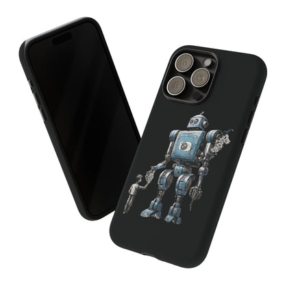 Flowers Robot SpaceArt Sci-Fi Tough iPhone Mobile Cases