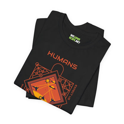 Funny UFO Sci-Fi T-Shirt Humans Are Next Design WeLoveSciFi