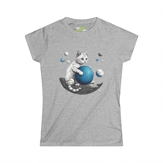 space player cat tee-Space Player Cat 2 Woman's Tee