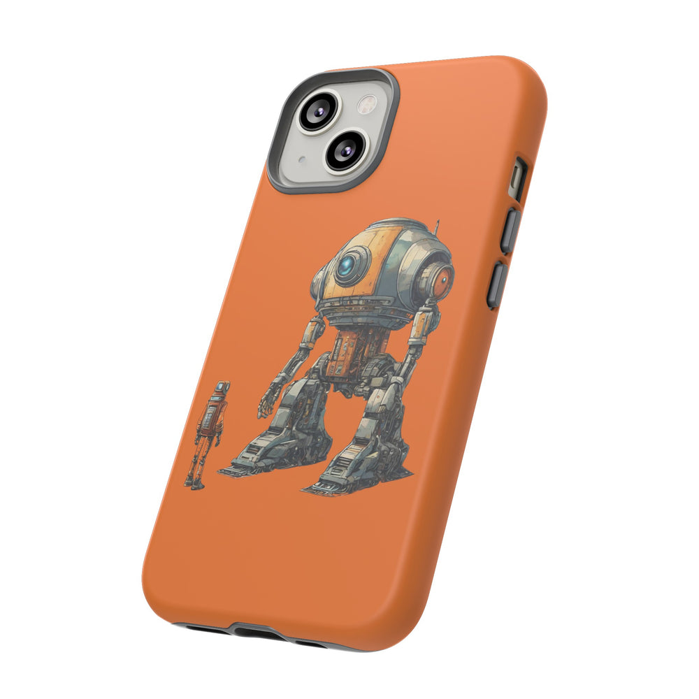 Robot Space Art iPhone Cases | Sci-Fi Tough Mobile Covers