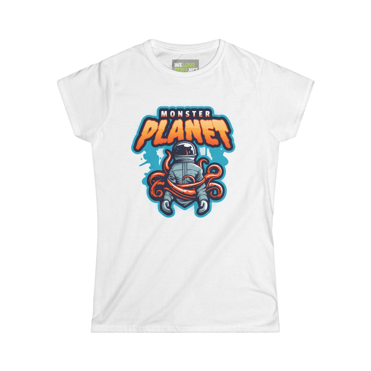 Monster Planet Astronaut Woman Tee | Sci-Fi Women's T-Shirt